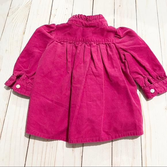 RALPH LAUREN Pink Half Button Up Flutter Top 3mos - Picture 4 of 4